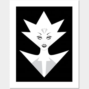 White Diamond Posters and Art